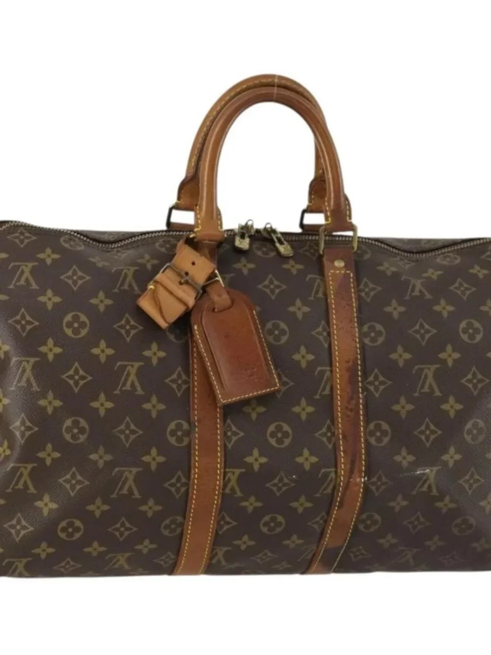 LOUIS VUITTON Monogram Keepall 45 Boston Bag M41428 LV Auth bs31942